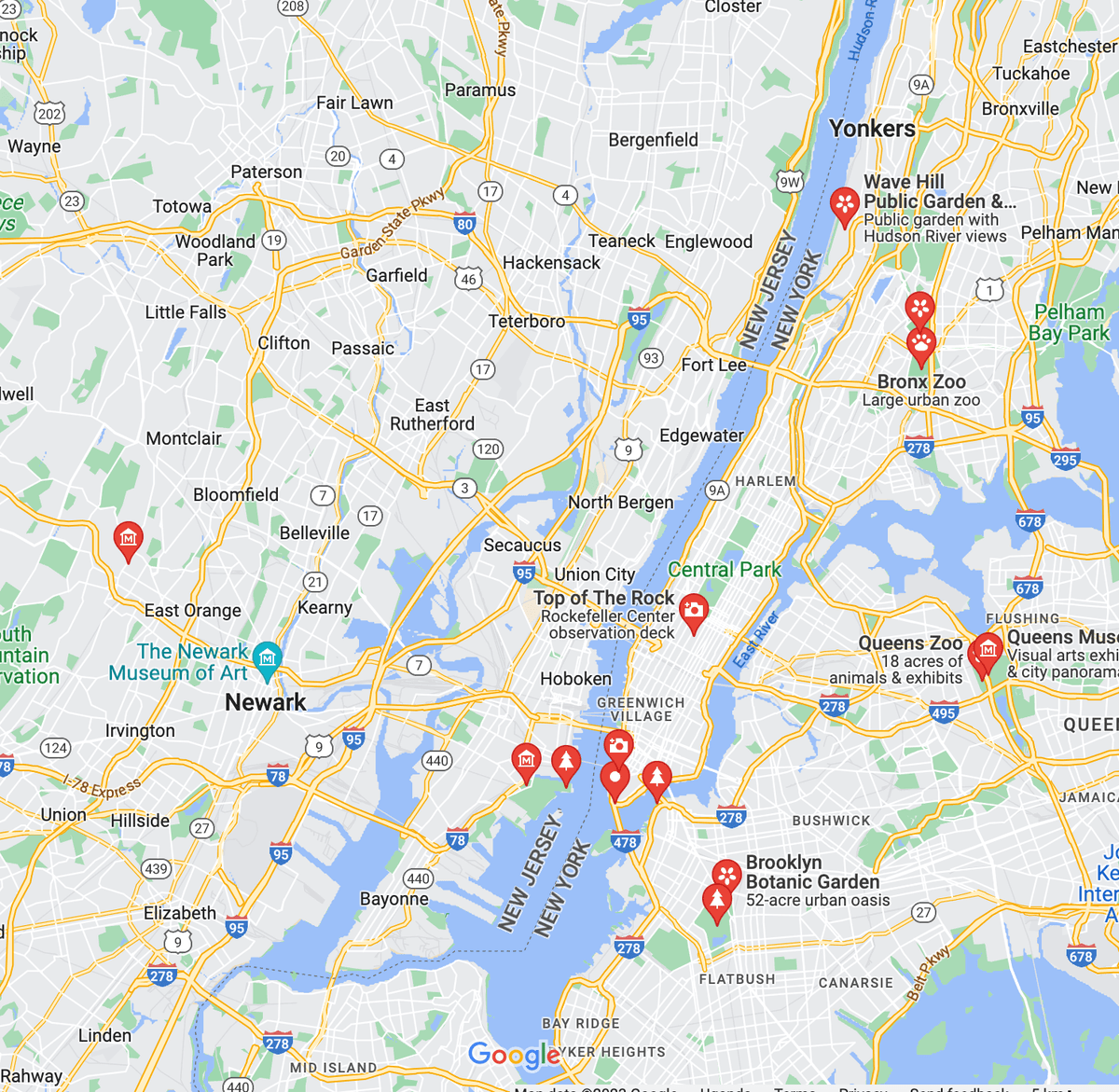 map example to show what Mustard maps can do